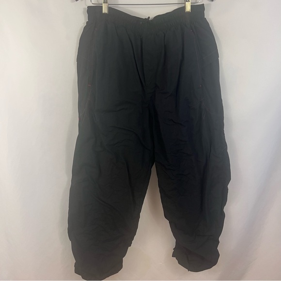 Nike Other - Vintage Nike Men's Air Jordan Black Retro Track Pants Size XL Nylon Zip Ankle